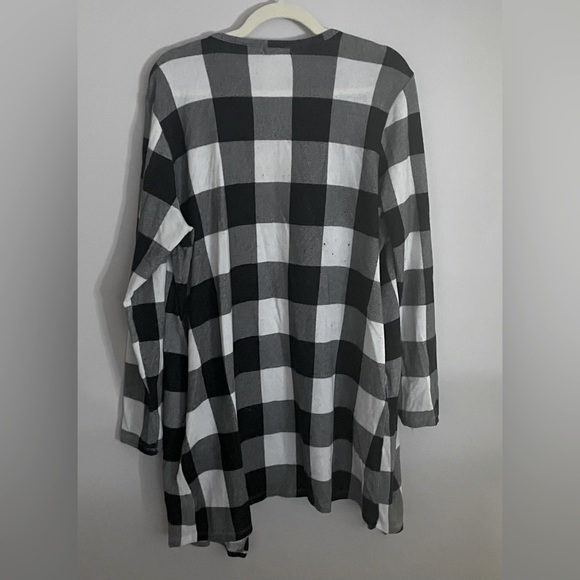 Maurices Buffalo Print Waterfall Cover Up Cardigan - Picture 2 of 2